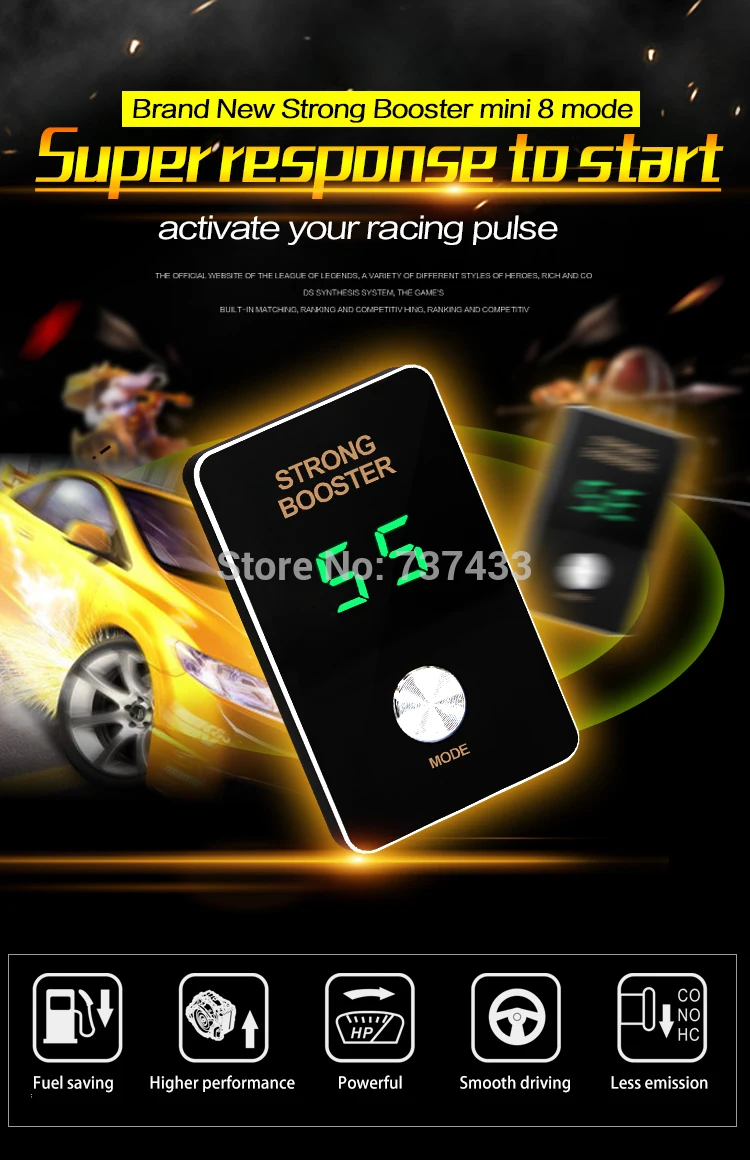 Car upgrade throttle controller pedal commander for hyundai i30 solaris speed up car racing booster