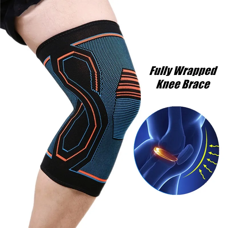 Knee Brace Support Sports Elastic Nylon Compression For Volleyball Basketball Joint Pain Relief