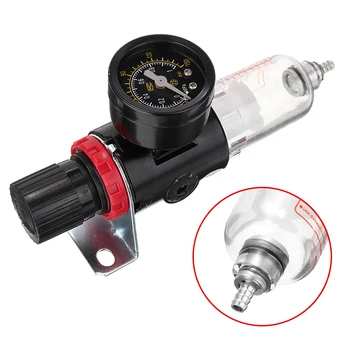 

1/4" Compressed Air Pressure Regulator Compressor Moisture Trap Filter Oil Water Separator Filter for Oil Water Separator