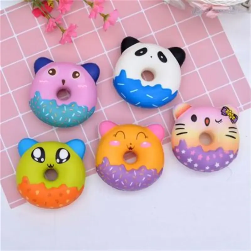 6 шт. jumbo Kawaii Красочные Galaxy Suprise мягкое кукла коробка медленно поднимающийся стресс облегчение игрушки Рождественский подарок