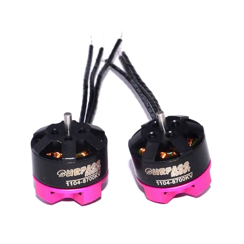 

Hot SURPASS HOBBY 4x 1104 8700kv 2S Brushless Motor 12 Pole for RC 80 90 100 FPV Racing Drone