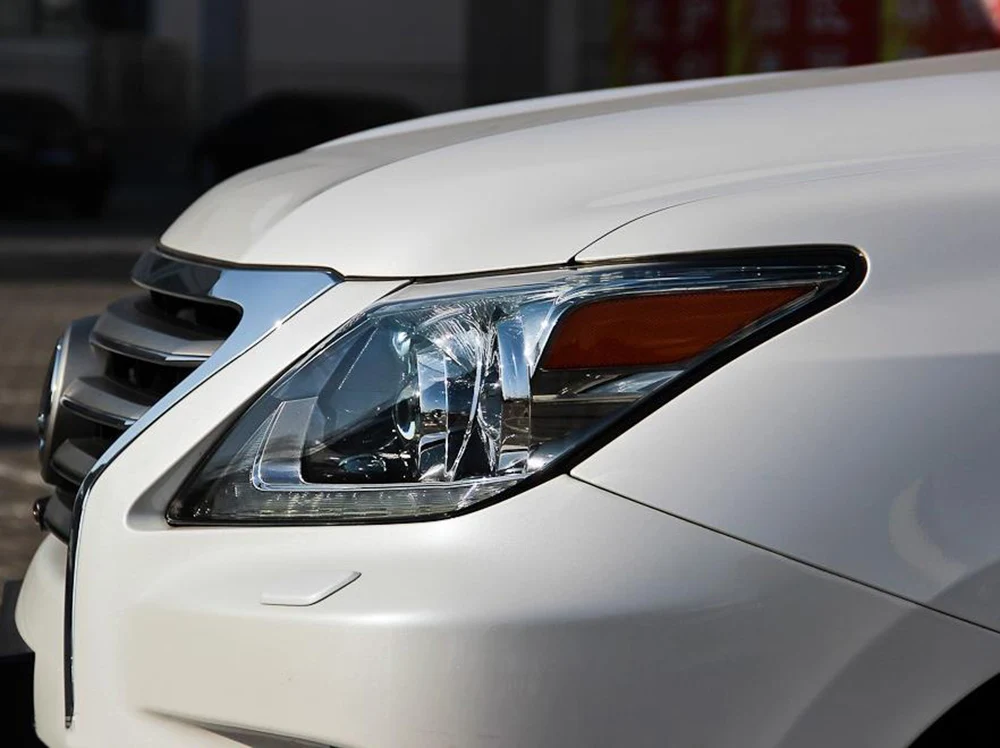 Для Lexus LX570 2007 2008 2009 2010 2011 2012 2013 фары автомобиля прозрачные линзы автомобильный брелок крышка