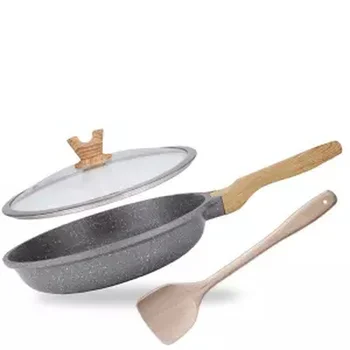 

Wok Non-stick Pan No Smoke Flat-bottom Cooking Pot Household Frying Pan Induction Cooking Pan Cast Iron Pan Cooking Wok