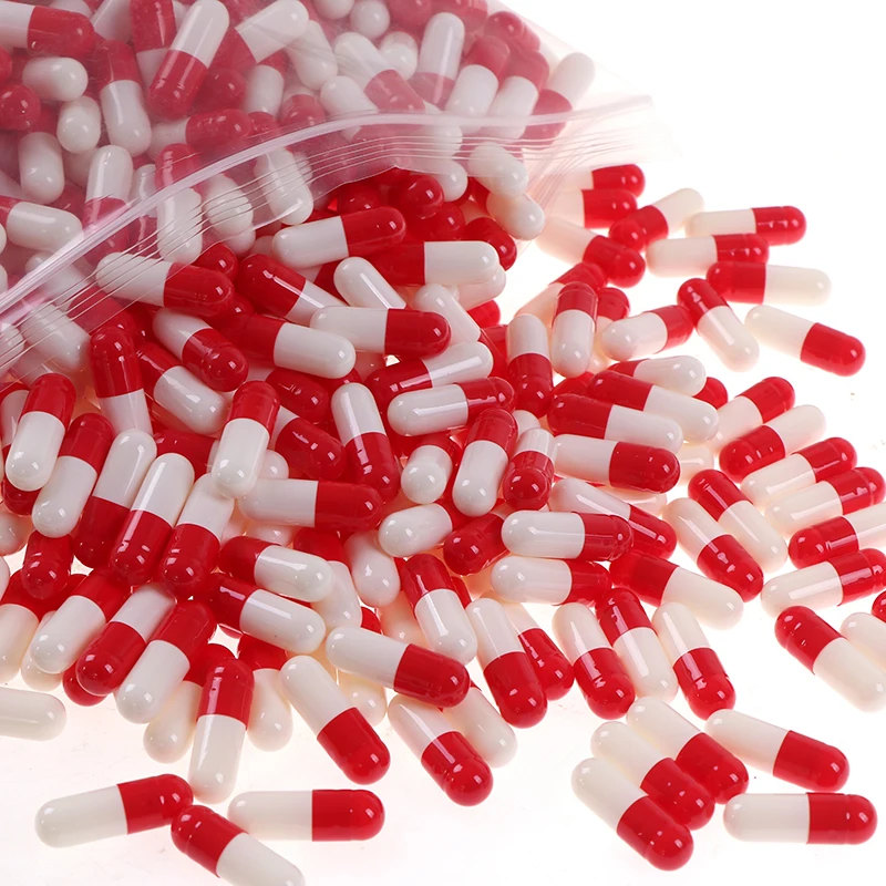 1000Pcs/lot Empty Gelatin Capsule Hard Clear Kosher Gel For Medicine Pills Refill Storage | Красота и здоровье