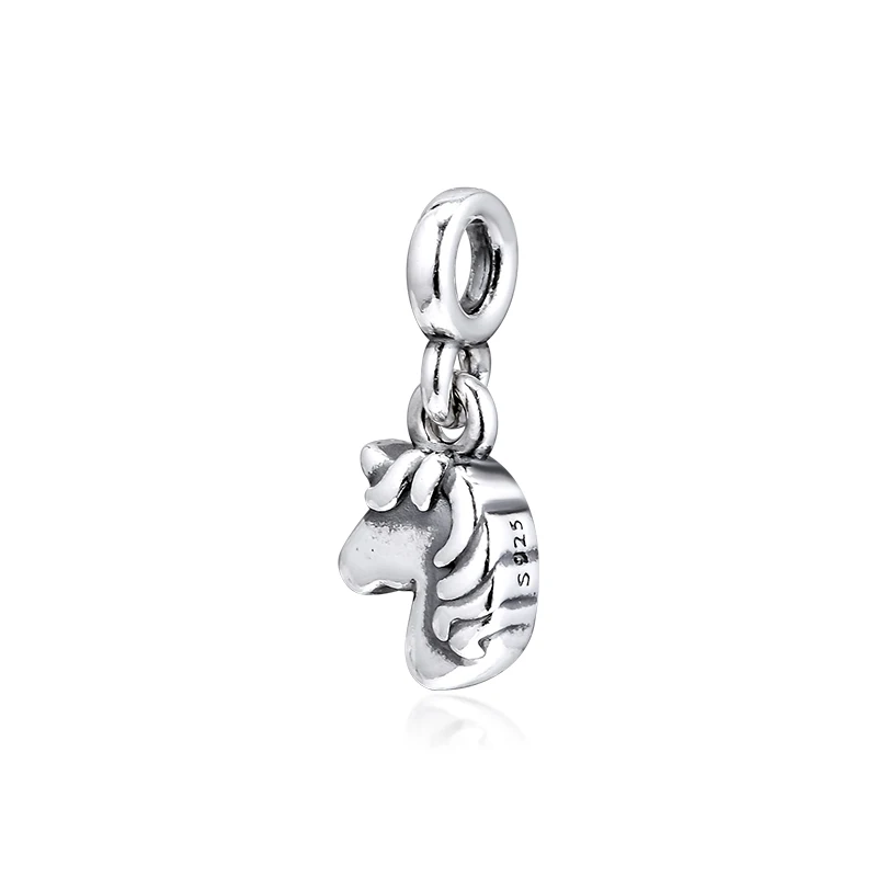 DIY подходит для браслетов Pandora талисманы 925 пробы-серебро-ювелирные изделия Signature Me My Magical Unicorn бусины