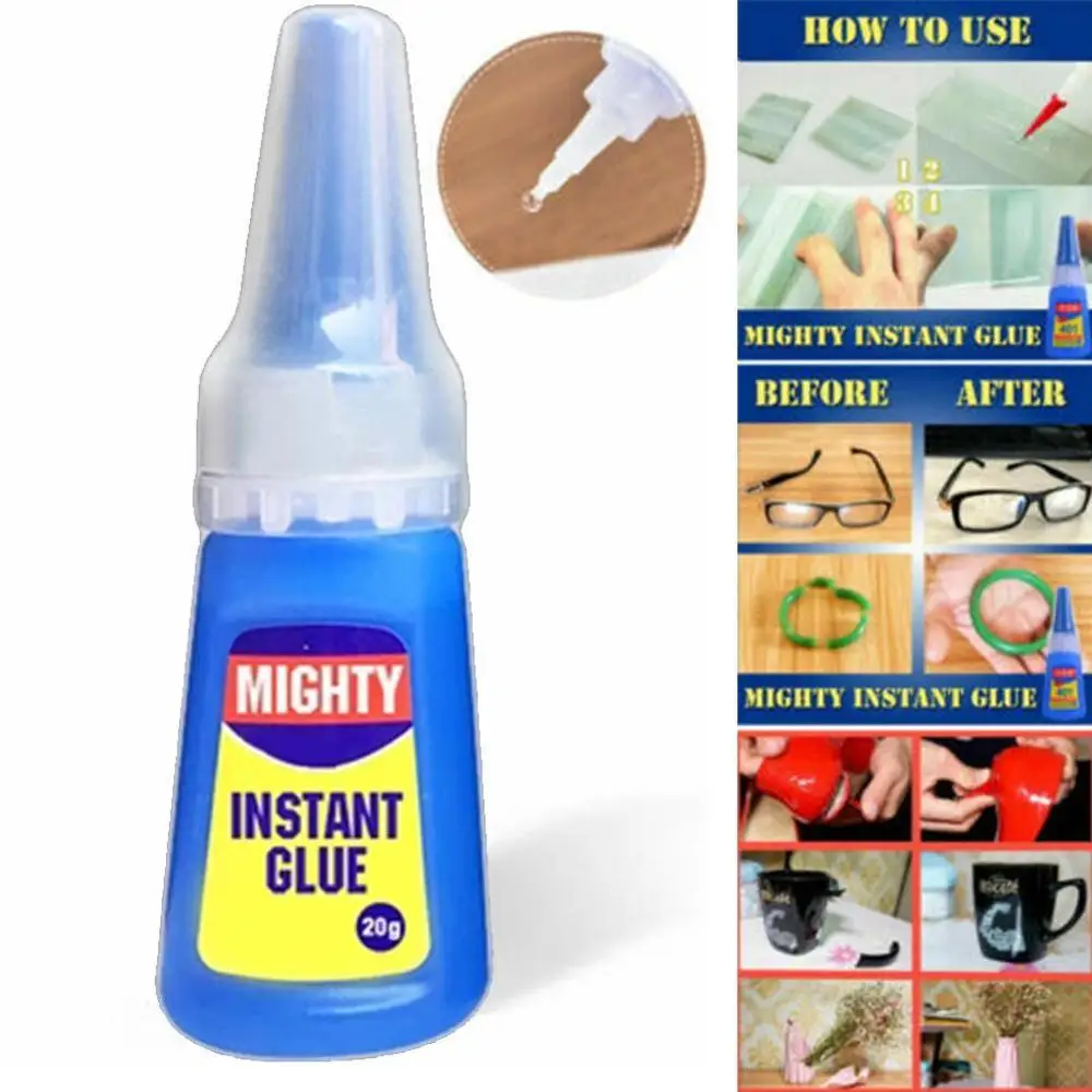 Mighty Instant Glue Rapid Fix Fast Adhesive Stronger Super Glue Multi