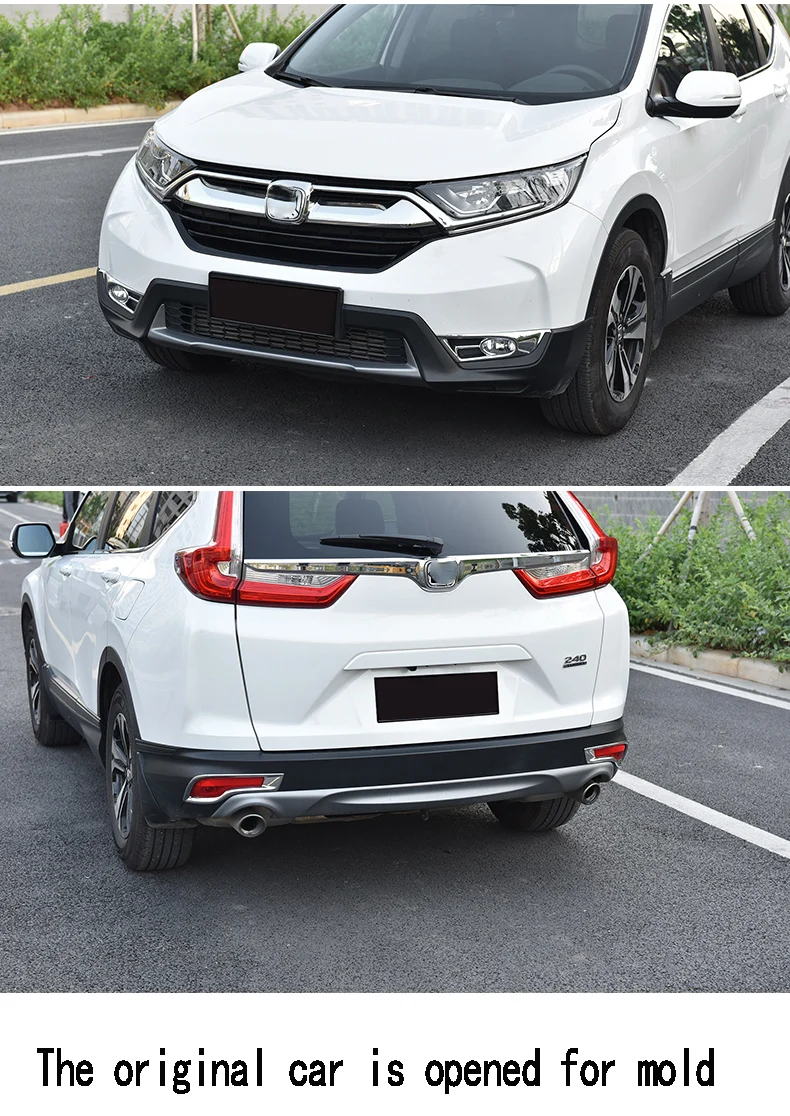 Подходит- для Honda CRV передняя противотуманная фара капот модификация противотуманная фара декоративные полосы аксессуары