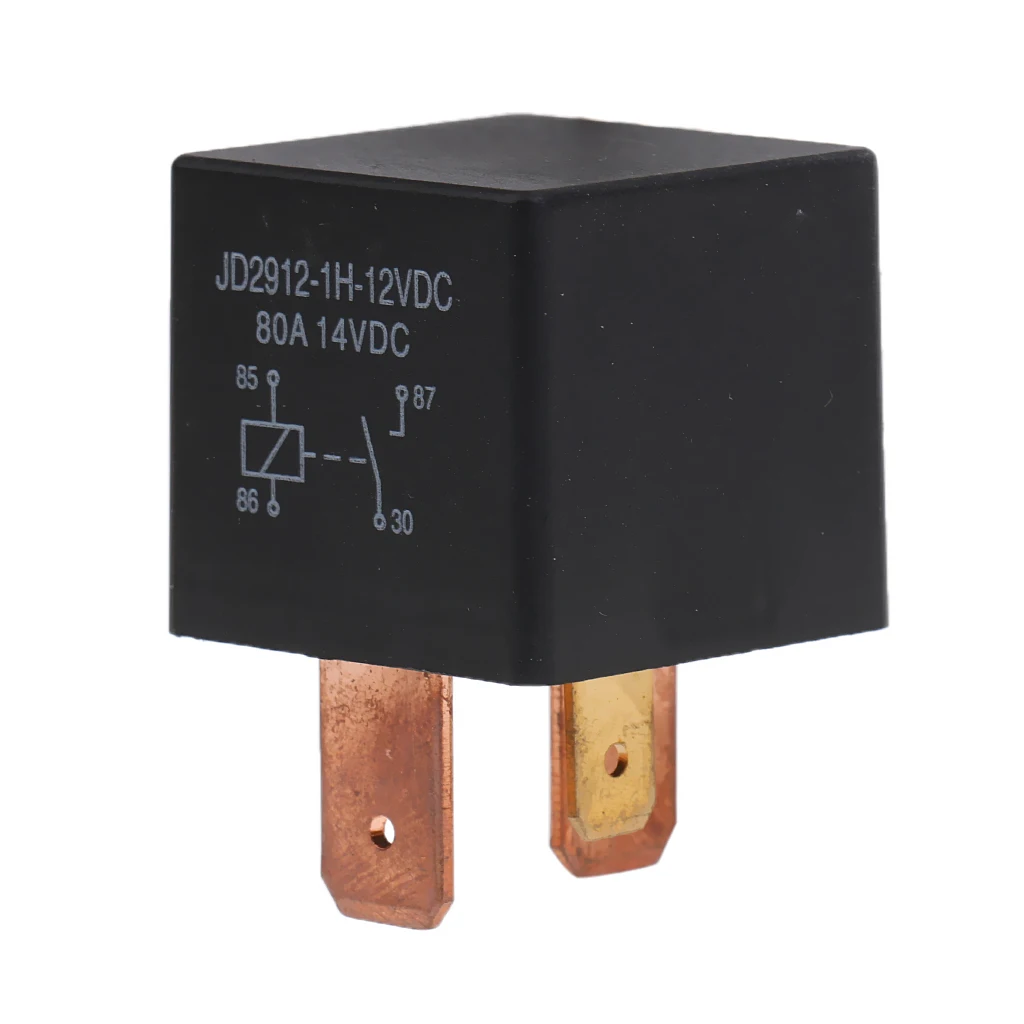 Multipurpose Automotive Relay 4Pin 12VDC 80amp Normally Open Split Car Truck Marine Spotlight Changeover Relay