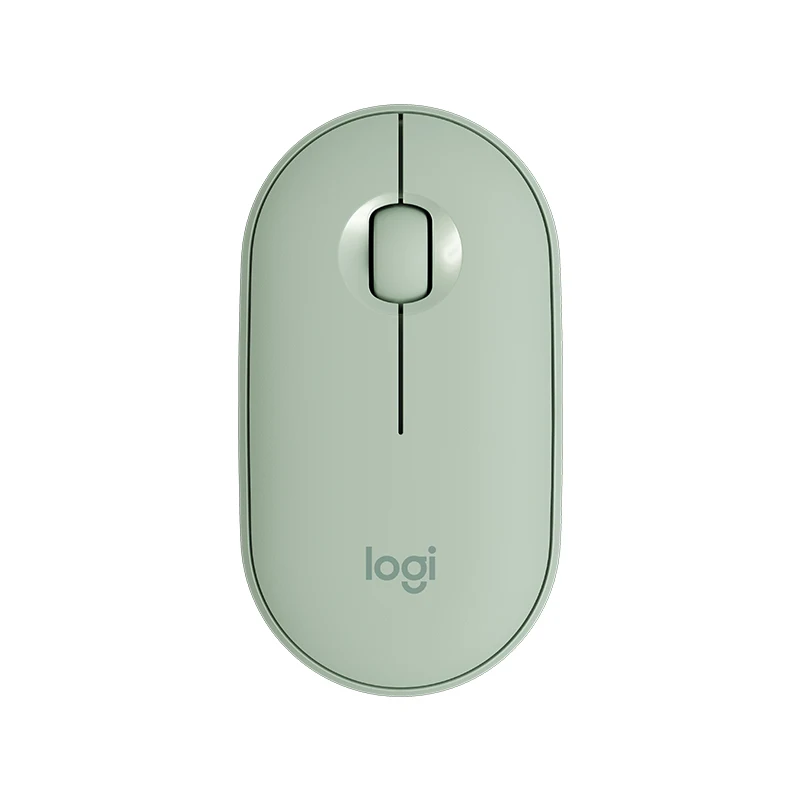 Мышь Logitech PEBBLE Bluetooth бесшумная беспроводная мышь тонкий и светильник портативная