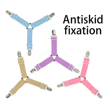 

1Pc Adjustable Bed Sheet Fasteners Time-saving and convenient hold the four angles tightly fashion