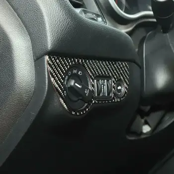 

Carbon Fiber Headlight Switch Button Knob Cover Trim For Dodge Challenger 2015+ High Quality Carbon Fiber Material