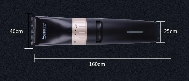 Surker электрический триммер для волос SK-6010 беспроводная Тонкая настройка триммер для волос электрическая перезаряжаемая машинка для стрижки волос триммер для бороды