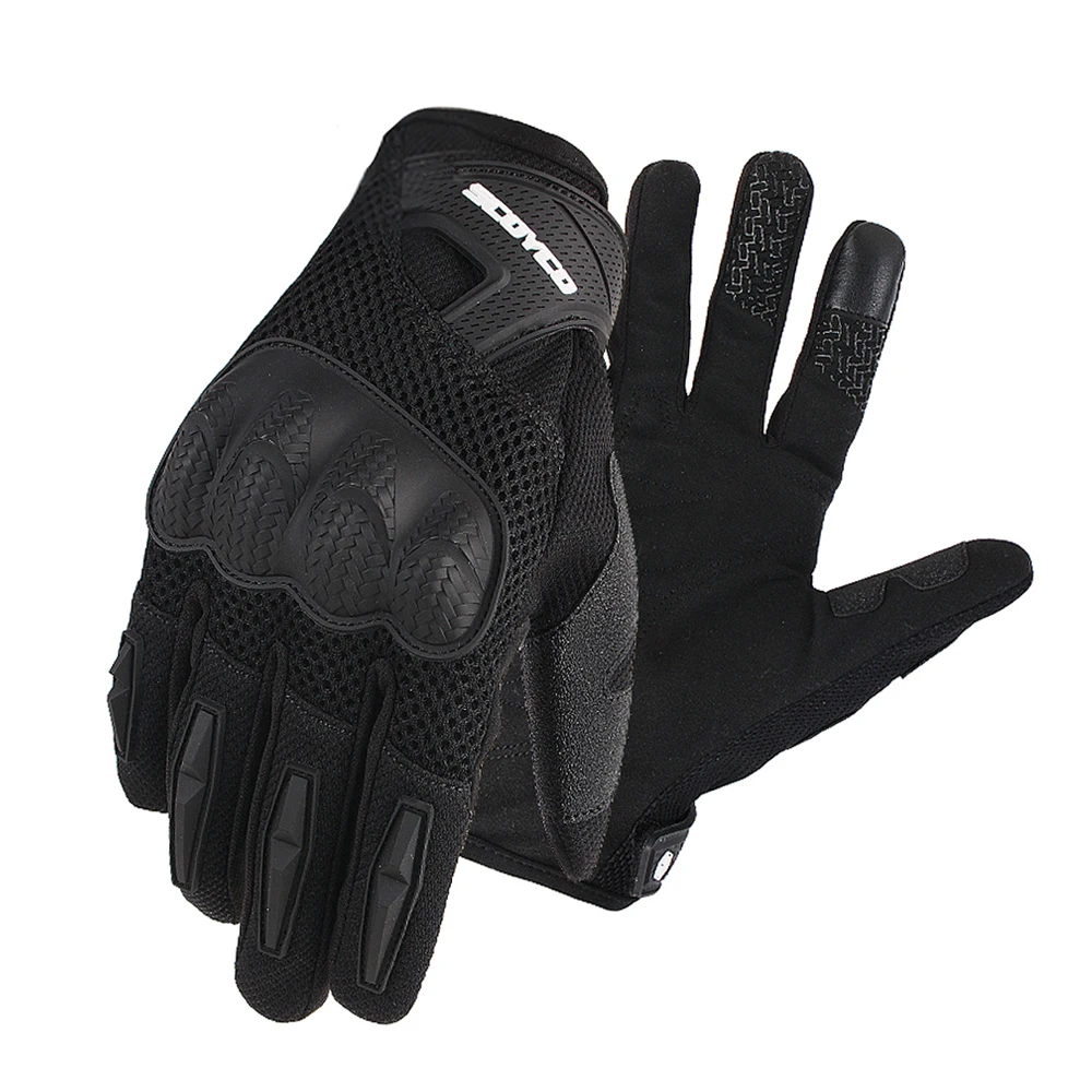 SCOYCO мотоциклетные перчатки летние дышащие Guantes Moto Перчатки сенсорные Мотоциклетные Перчатки мотокросса внедорожные гоночные перчатки