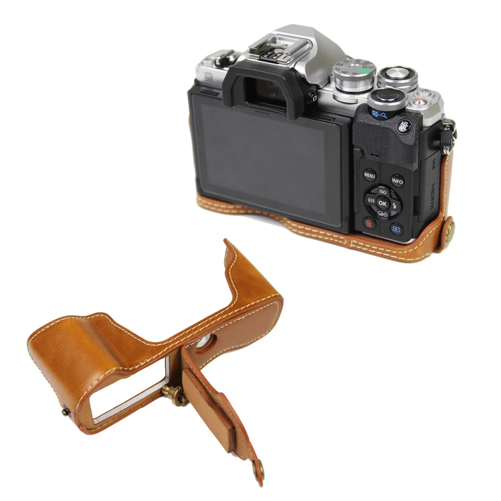 オリンパスomd em10 OM-D E-M10 mark iv 4用puレザーケース,カメラ