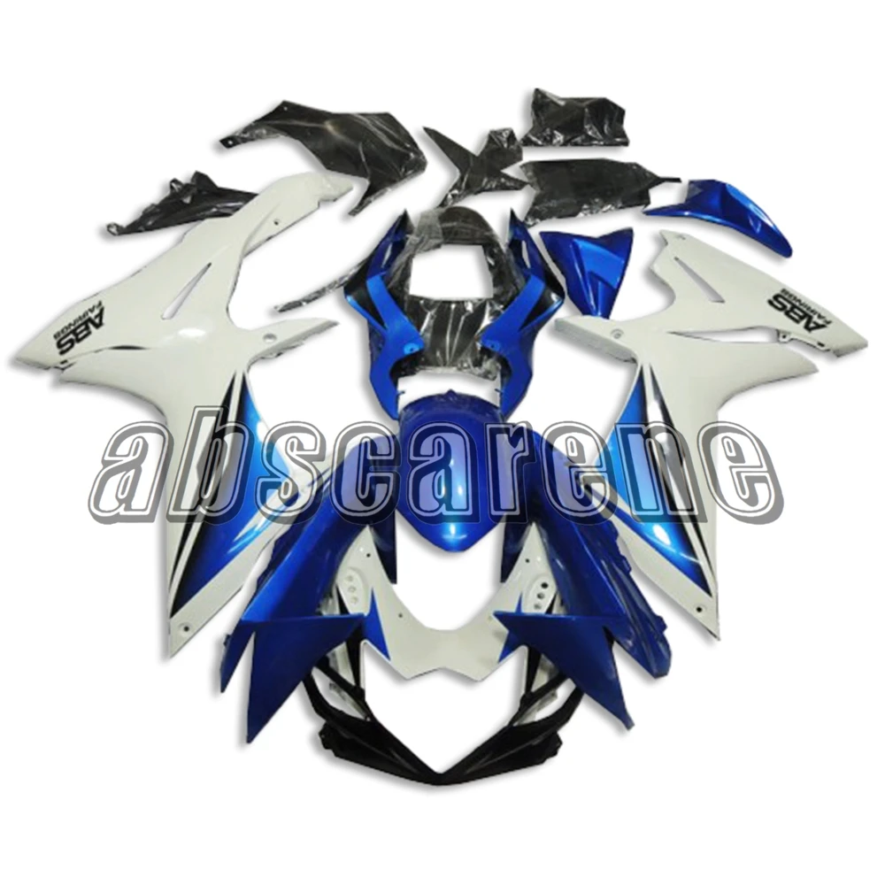 Полный обтекатели для Suzuki GSXR600 K11 2011 2012 2013 GSXR750, 11, 12, 13, 14, 15, 16 лет из АБС-пластика Пластик в байкерском стиле белого и синего цвета