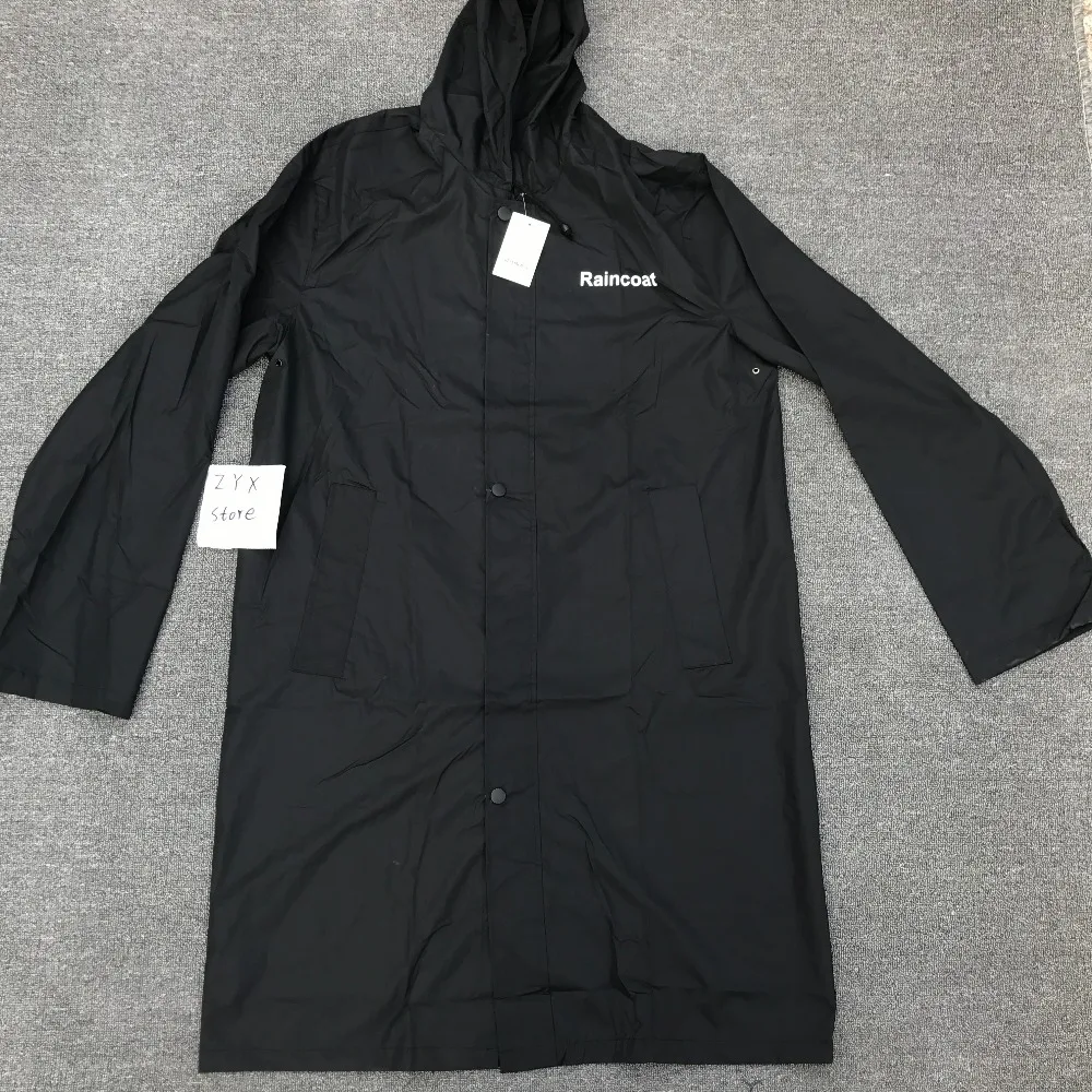 Высокое качество Vetements плащ в Сеульском гараже распродажа Водонепроницаемая длинная куртка пальто буквы Vetements плащ
