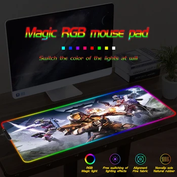 

Gaming Mouse Pad Large Mousepad RGB Computer Mouse Pad Gamer Mause Pad Desk LED Backlit Mat Xxl Keyboard Table Mat
