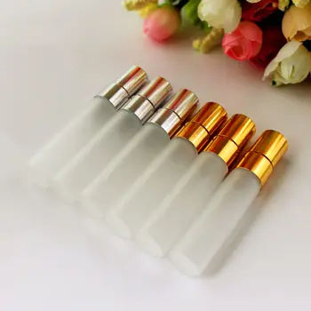 

5pc 5ml/10ml Refillable Perfume Atomizer Frosted Thin Glass Spray Bottle Mini Sample Bottle Perfume Glass Bottle
