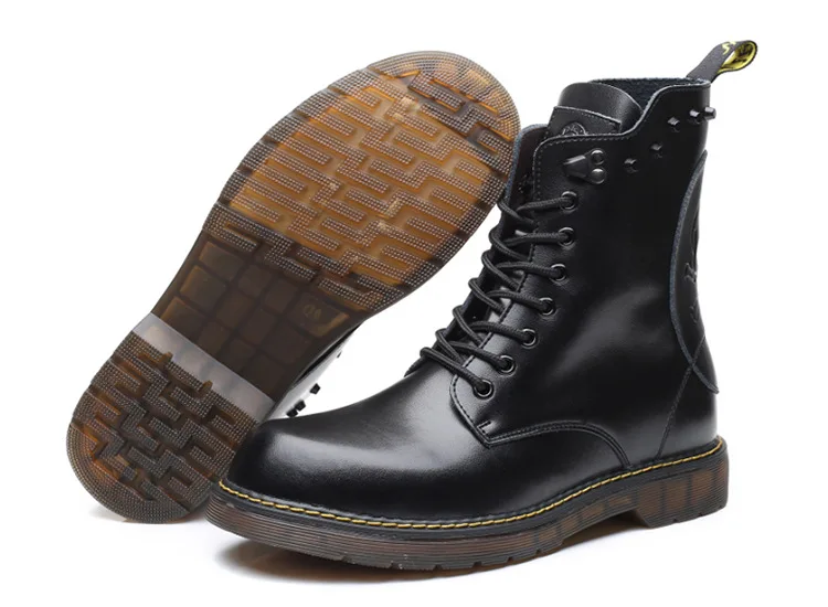 38-47; кожаные ботинки; бренд года; удобная модная мужская обувь;# SY059