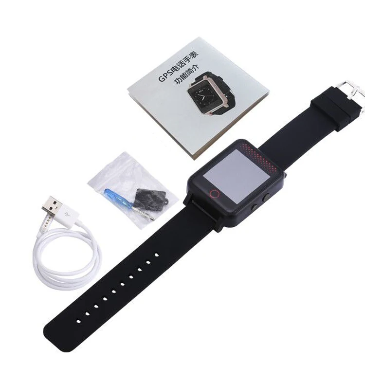 Black Not Box Gps-трекер, часы для детей, для пожилых людей, в реальном времени, gps трекер, часы, SOS, Аварийная сигнализация, умные часы, GSM, Wifi, отслеживание, 1,54 дюймовый дисплей - Цвет: Black Not Box