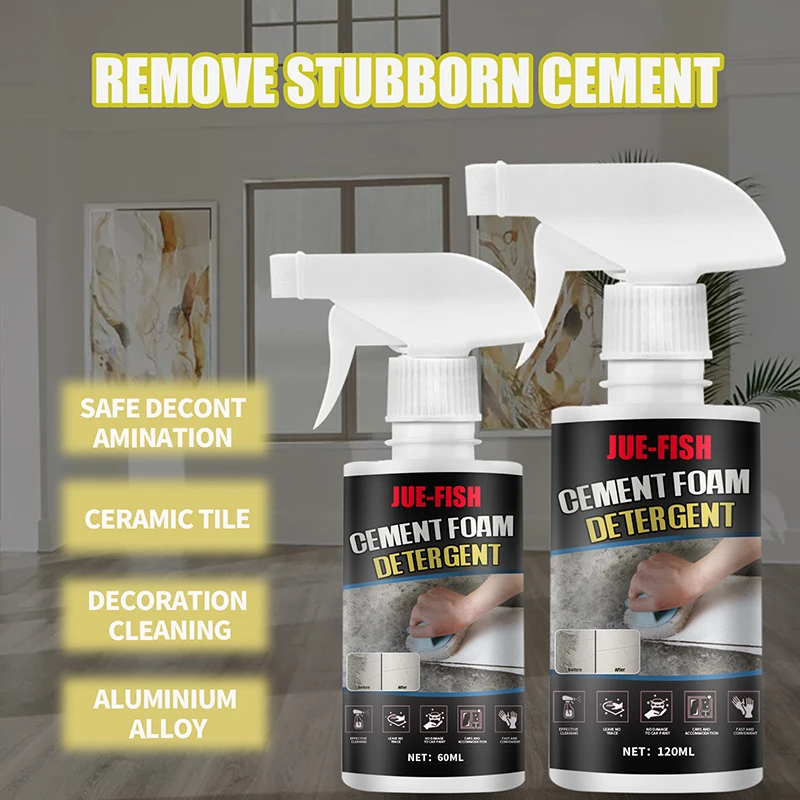 Cement Foam Cleaner Spray Dirt Remover Ough Motor Oils Grease Grime