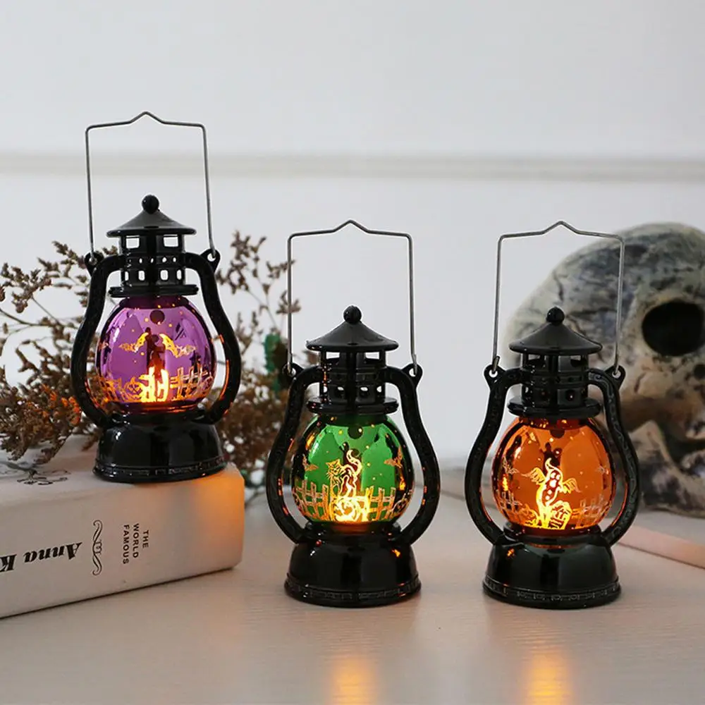 

New Halloween Lantern Decor 1PC Halloween Props LED Lamp Lantern Light Party Decoration Hanging Home Party Bar Decor LS*D