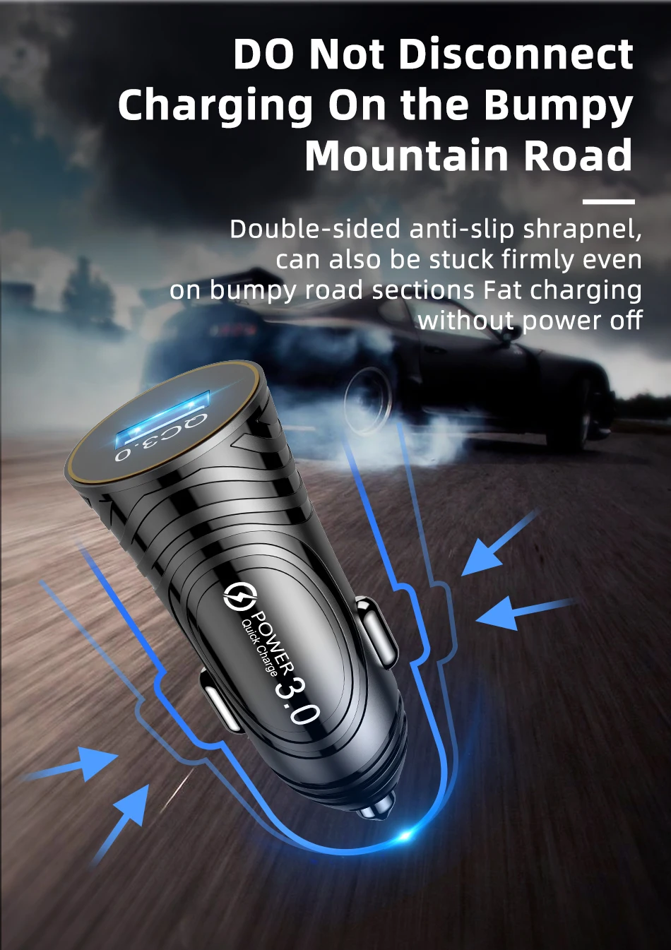 GTWIN Мини светодиодный USB Автомобильное зарядное устройство для мобильного телефона планшета gps Быстрая зарядка QC 3,0 Быстрый автомобильный адаптер зарядного устройства для телефона в автомобиле для iPhone