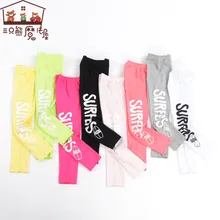 Леггинсы для девочек; Весенняя детская одежда; Верхняя одежда для малышей; тонкие детские длинные брюки с принтом и буквами