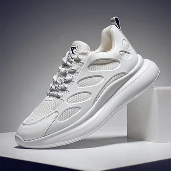

2020 Hot Sale New Style Mesh Man Casual Shoes Comfortable Breathable Sneakers Men Lace-up Lightweight Walking