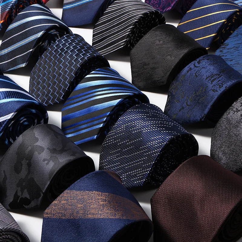 

Mens Tie Narrow Version of Silk and Linen Necktie Male 6cm Formal Wear Business Casual Professional Work Check Father's Gift