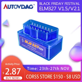 

OBD Code Reader Mini OBD2 Elm327 v1.5 Car Obd2 Scanner Elm 327 v1.5 v2.1 OBD2 Bluetooth Car Accessories For Android/Symbian/PC