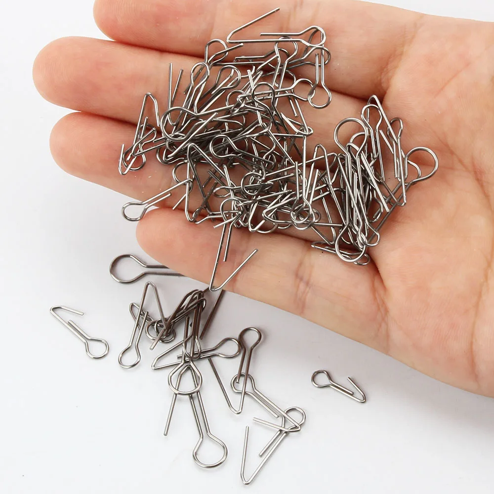 Stainless Steel Fishing Pin For Soft Lure Bait Saltwater Freshwater Fishing Head Lead Accessories Centering Pins 100 pcs fishing accessories fishing tackle fishing tools fishing tool