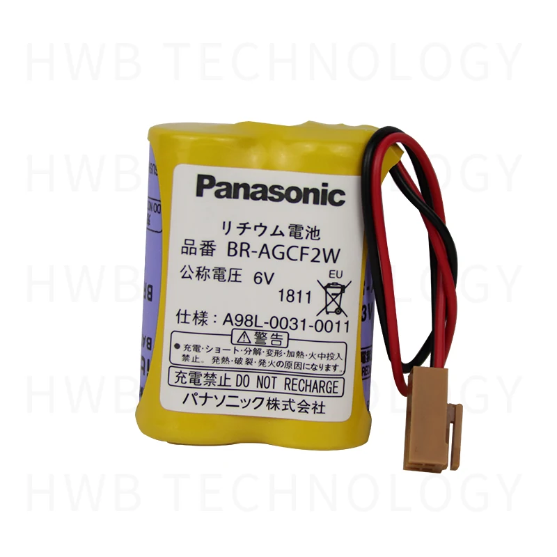 10X Новая дата BR-AGCF2W литиевый 6 в plc батарейки с коричневой вилкой для Fanuc