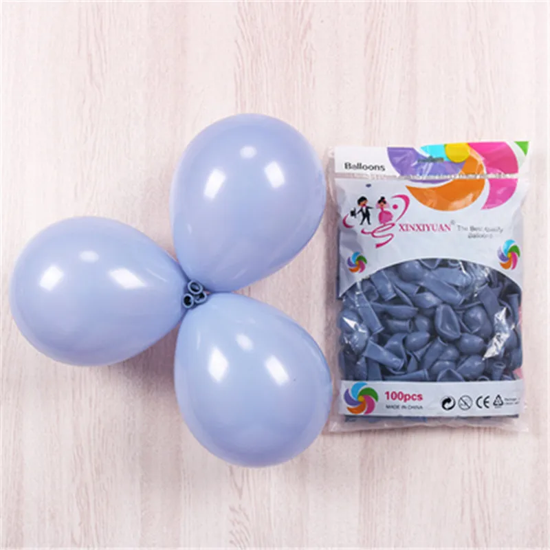 Blue-Gary macaron XHLFCJ 30 шт. 5 дюймов конфеты Макаруны латексные воздушные шары Гелиевый шар для вечерние игрушки на день рождения детей Globos вечерние воздушные шары - Цвет: Blue-Gary macaron