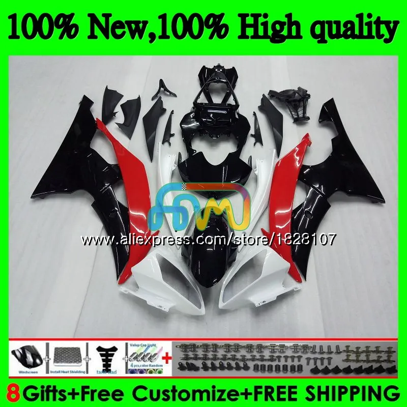 YZF-R6 для YAMAHA YZF600 YZF-600 YZFR6 08 09 10 Красный blk белый 11 12 63BS. 31 YZF 600 R 6 YZF R6 2008 2009 2010 2011 2012 обтекатели