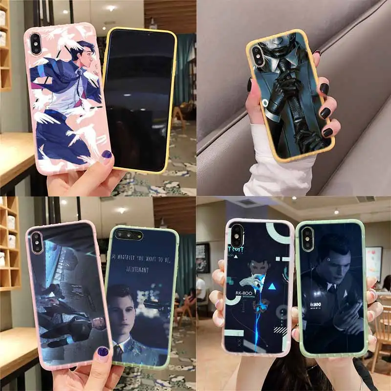 Detroit стать человека на колесиках чемодан чехол для телефона IPhone 11 Pro Max X XS MAX 8 7 6S Plus