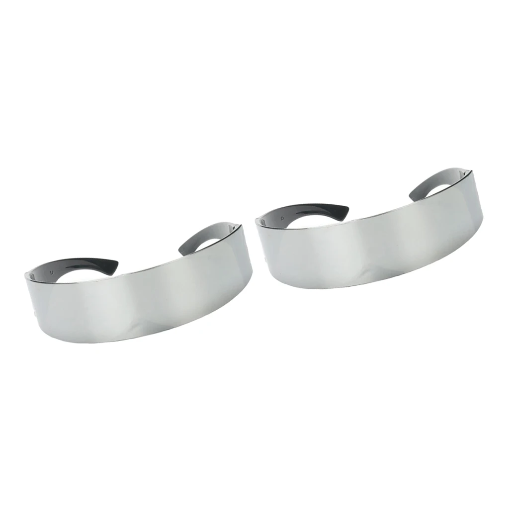 2 Pieces Stylish Metallic Silver Outer Space Robot Alien Eyeglasses Shade Eyewear Future Soldier Sunglasses 2 Pieces Stylish Metallic Silver Outer Space Robot Alien Eyeglasses Shade Eyewear Future Soldier Sunglasses