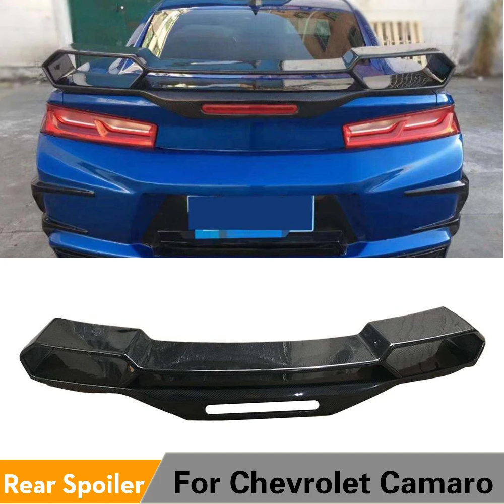 

Duck Tail Spoiler For Chevrolet Camaro Coupe 2016 2017 2018 Carbon Fiber Rear Trunk Spoiler Big Customized Wing Boot Lip