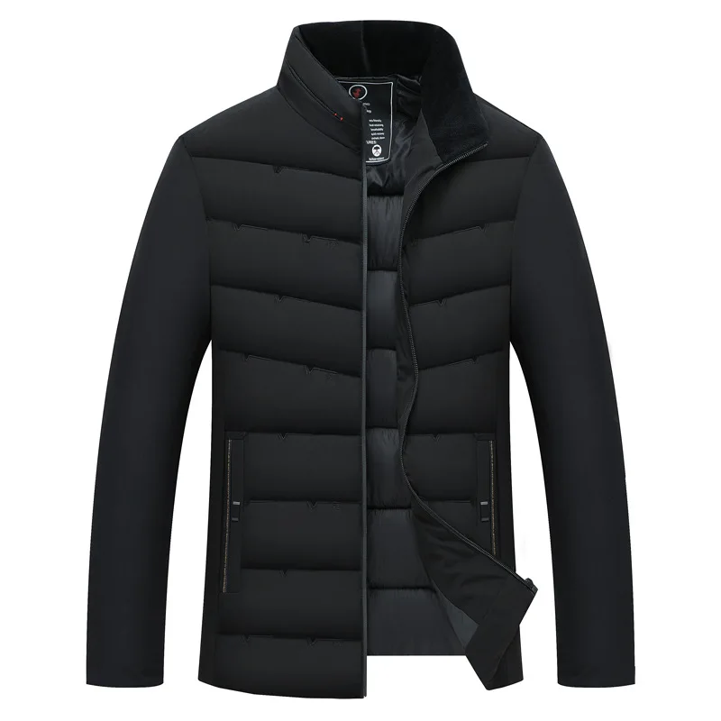

New Winter Down Jacket Coat Male High Quality Windproof Warmth Slim Collar Cotton Coat Male Doudoune Homme