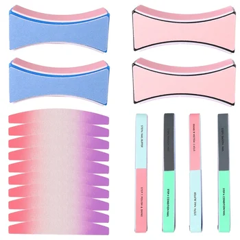 

14pcs New Makeup Tools Four-sided Nail File Nail Polishing Four-sided Polishing Block Manicure Nail Tool Set