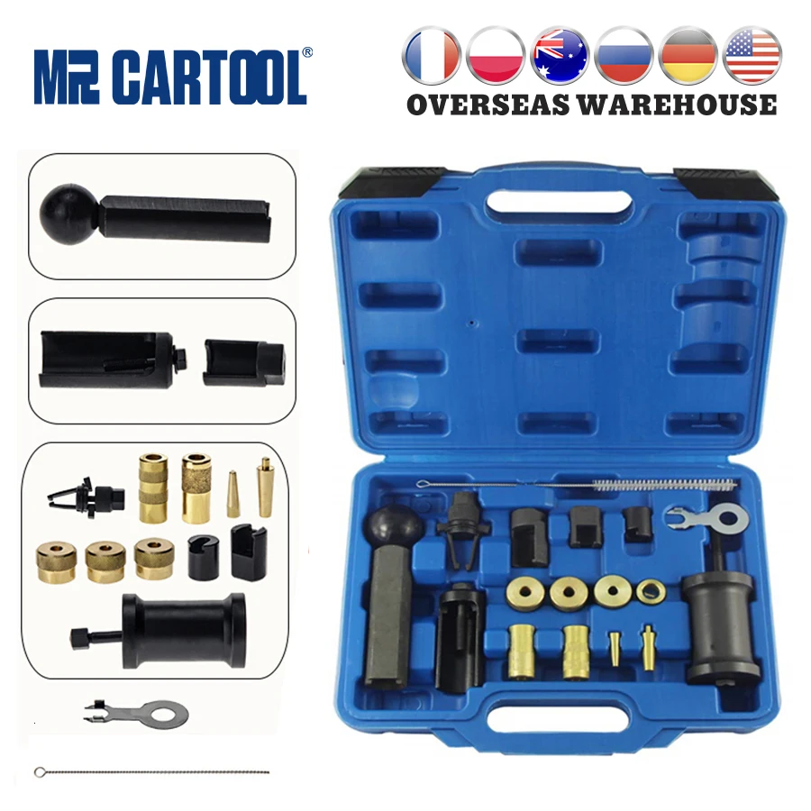 US $74.09 MR CARTOOL 18PCS Injector Remover Puller Tool Set For VAG VW Audi FSI Petrol Car Repair Garage Installer Repair Tools Kit