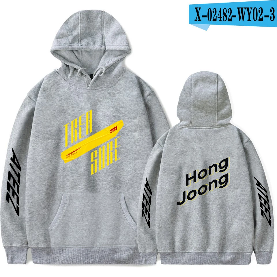 As picture ATEEZ последняя толстовка мужская и женская модная осенняя и зимняя поп певица толстовка с капюшоном защита Женский Мужской пуловер - Цвет: As picture