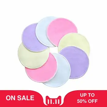 

Washable Eco-friendly Natural Bamboo Cotton Rounds Organic Reusable Makeup Remover Pads Facial Pads Reusable