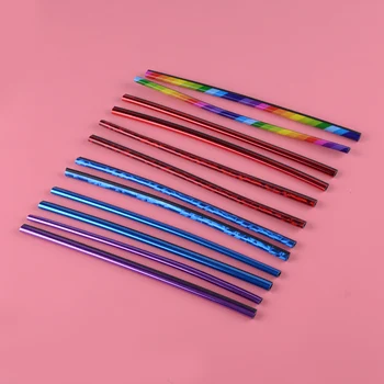 

beler 10 Pcs AUTO Colorful Air Conditioner Outlet Vent Decoration Strip U-shaped Bright Moulding Trim Car Universal Accessories