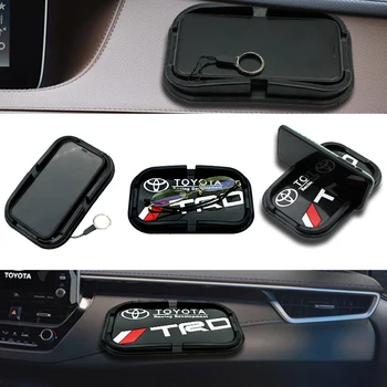 

Car Fixed Mobile Phone Accessories Auto Anti-slip Mat for Toyotas Corolla KIA Fords Automobile Pad Ornaments Logo Silica Gel mat