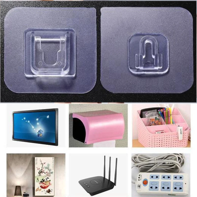 Wall-Hooks Rack Organizer Storage-Holder-Tools Self-Adhesive Bathroom Kitchen Double-Sided
