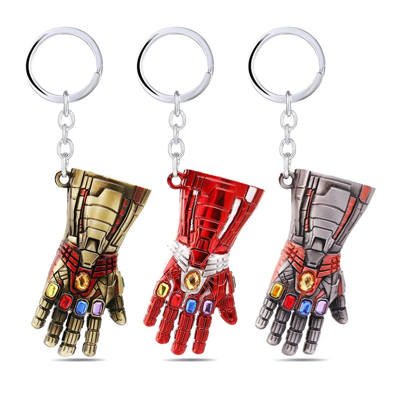 US Iron Man Infinite Gauntlet Keychain Avengers Endgame Tony Stark Glove Prop