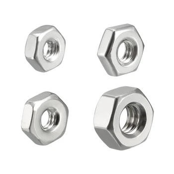 

uxcell 304 Stainless Steel Hexagon Hex Nut Silver Tone Good Rust and Corrosion Resistance