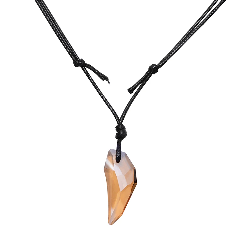 Мужской антикварный Кристалл Старк волчий Клык кулон в виде зуба ожерелье