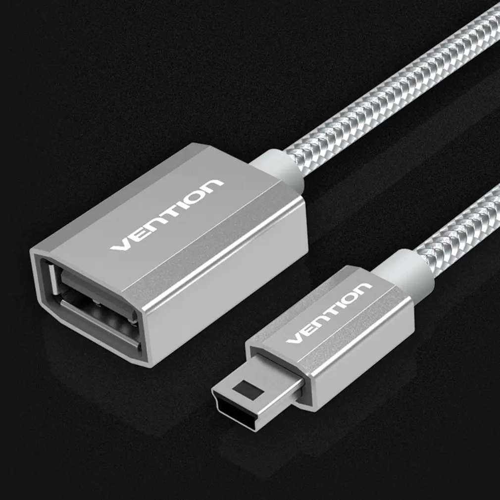 Vention высокоскоростной передачи мини USB2.0 OTG кабель OTG адаптер для камер U диск чтения карт MP4 0,25 м